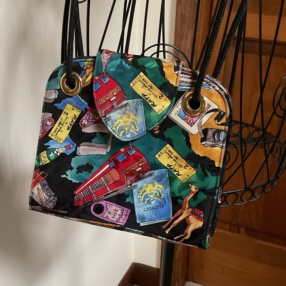 Nicole Miller Handbags - Vintage silk bag for Nicole miller by Stuart Weitzman